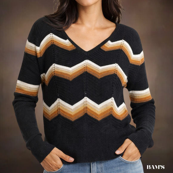 Sweaters Life Facts of Life | Sweaters | Facts Of Life Chevron Knit Sweater Size ...